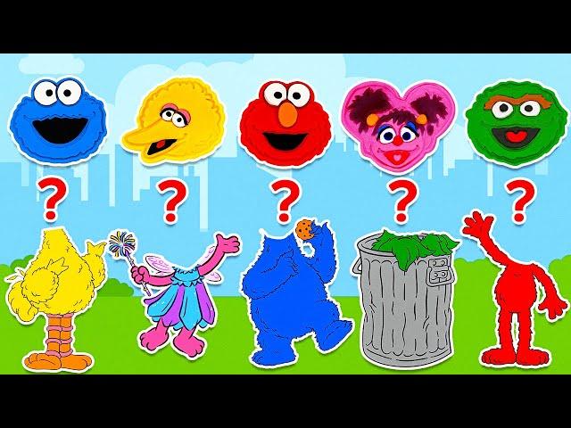 Create Sesame Street Friends with Play Doh | Best Preschool Learning Videos for Kids & Toddlers