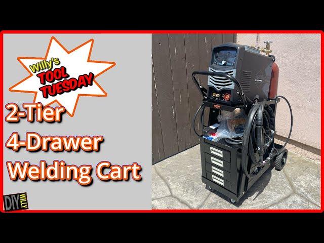 VEVOR 2-Tier 4 Drawer Welding Cart