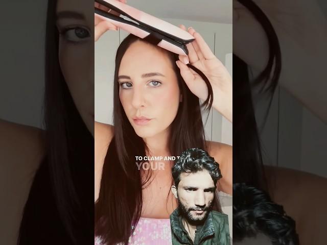 How to Curl Your Hair with a Straightener: Easy Hairstyles #spinstylehairdiaries #hairstyle