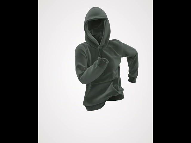 Product 3D Animation for a Hoodie Design