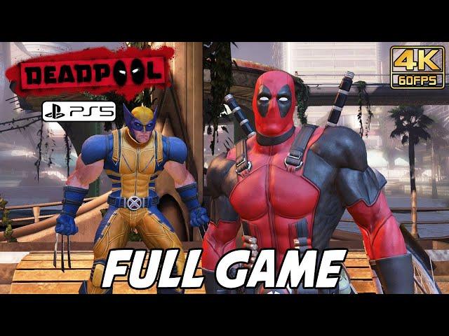 DEADPOOL (PS5) FULL GAME Walkthrough No Commentary Gameplay @ 4K 60ᶠᵖˢ 