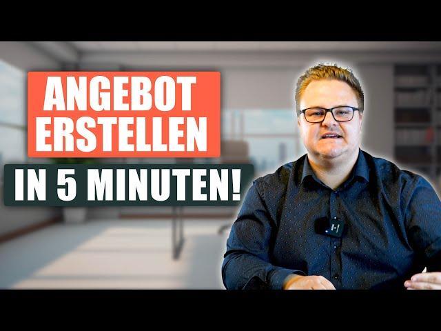 Hör auf mit manueller Angebotserstellung, fang an zu digitalisieren! Angebote in nur 5 min erstellen