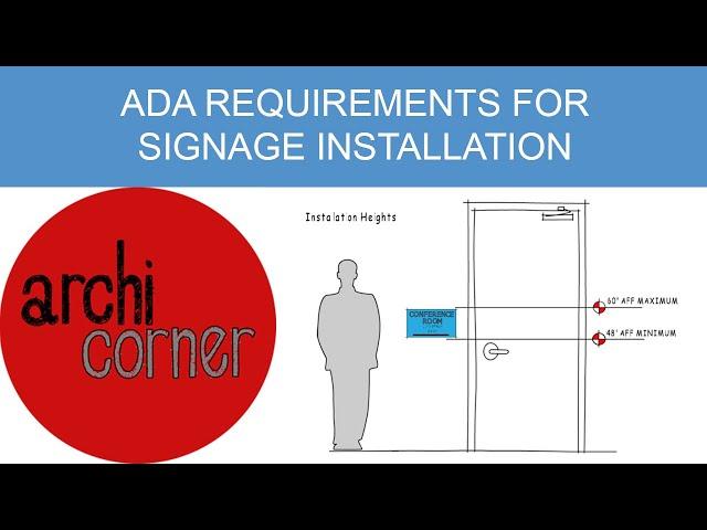 AC 009 - ADA requirements for signage installation