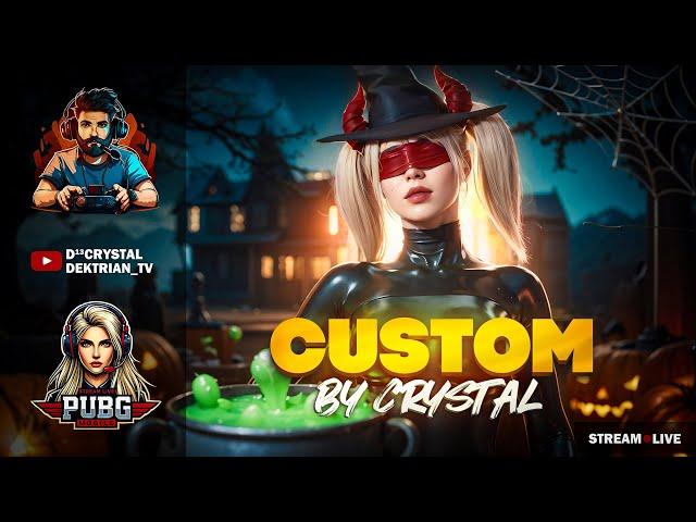  ХЕЛОУИНСКИЕ ПРИЗОВЫЕ КАСТОМКИ ОТ CRYSTAL  СТРИМ PUBG MOBILE 