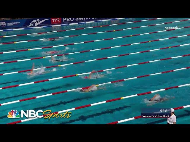 World record holder Regan Smith waltzes to 200m backstroke victory | NBC Sports