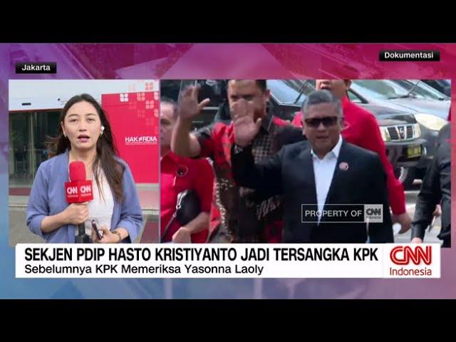 Sekjen PDIP Hasto Kristiyanto Jadi Tersangka KPK