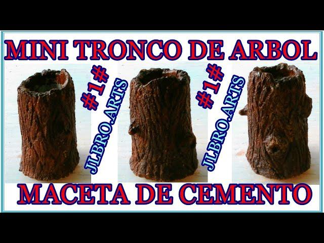 #1# MINI TRONCO DE ARBOL (maceta de cemento) JLBRO.ARTS