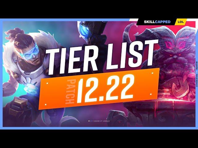 NEW TIER LIST for PRESEASON 2023 - HUGE ITEM CHANGES! - PATCH 12.22 - League of Legends