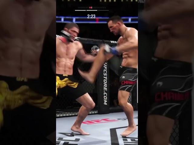 UFC 4 BROKEN NECK KO! #shorts #ufc4 #ufc #easports #easportsufc4
