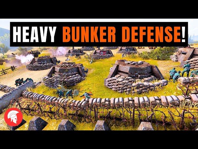 HEAVY BUNKER DEFENSE! - Company of Heroes 3 - British Forces - 4vs4 Multiplayer - No Commentary