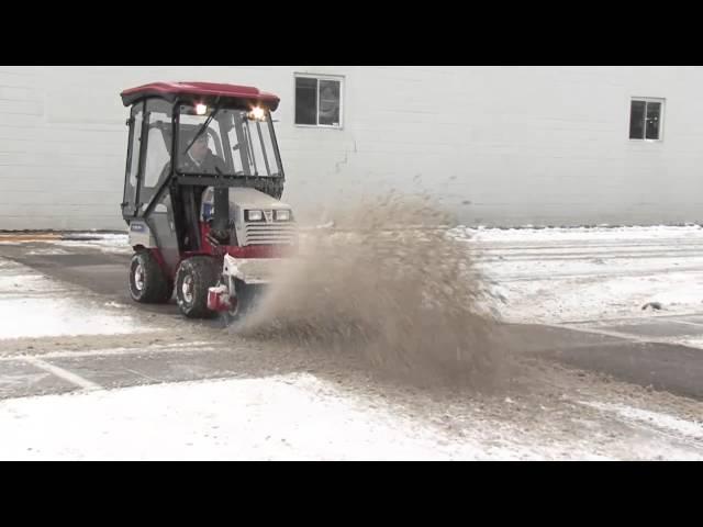 Ventrac HB Broom for Sidewalk Snow Maintenance