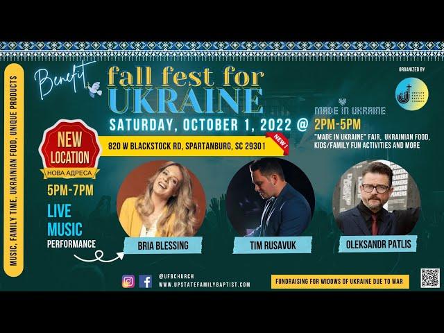 UFB Church Live Stream | Fall fest for Ukraine | 10/01/22