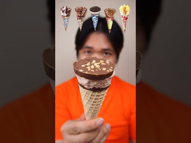 EATING VARIOUS CORNETTO ICE CREAM #asmr #mukbang #icecream