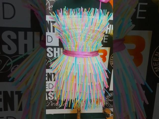 Waste to Best Creative Straw Draping tips for beginners simple techniques #a2z #fashiondesigining