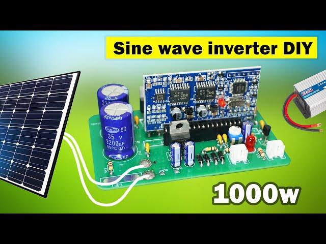 Make a Power inverter 12v to 220v using egs002, Pure sine wave inverter DIY