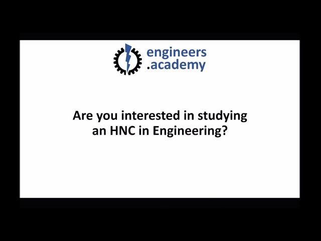 Online Distance Learning HNC Courses in Engineering with the Engineers Academy