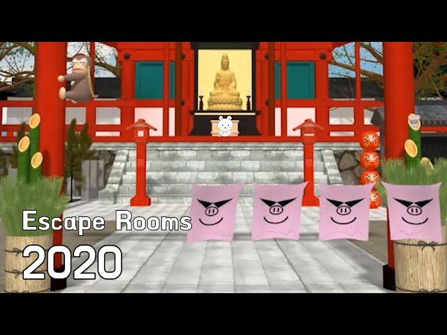 Escape Rooms 2020 Walkthrough & Bonus Game (NAKAYUBI)