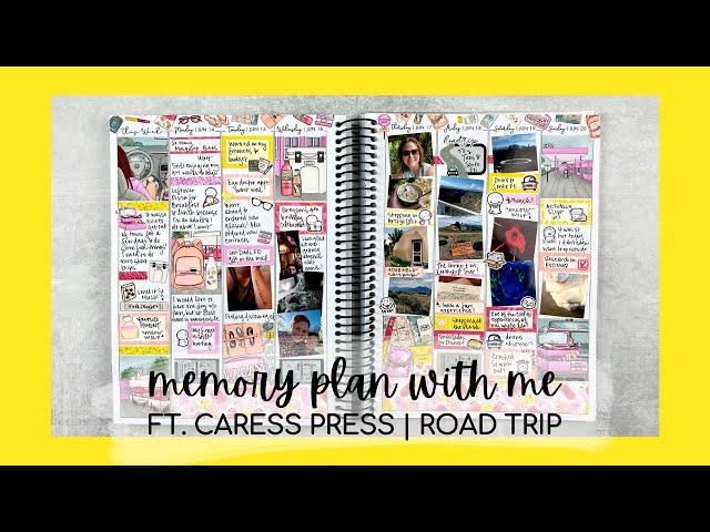 MEMORY PLAN WITH ME | ft. caress press | ROAD TRIP | tattooed teacher plans