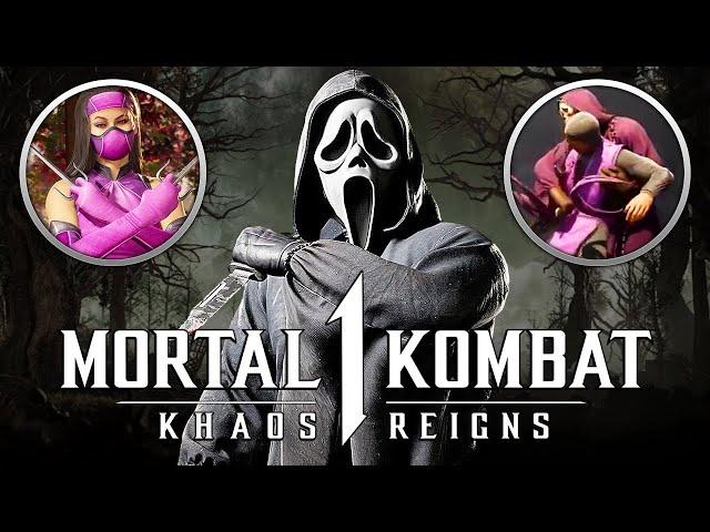 Mortal Kombat 1 - NEW Ghostface Brutality! + NEW Klassic MK2 Mileena & '95 Movie Skin for Rain!