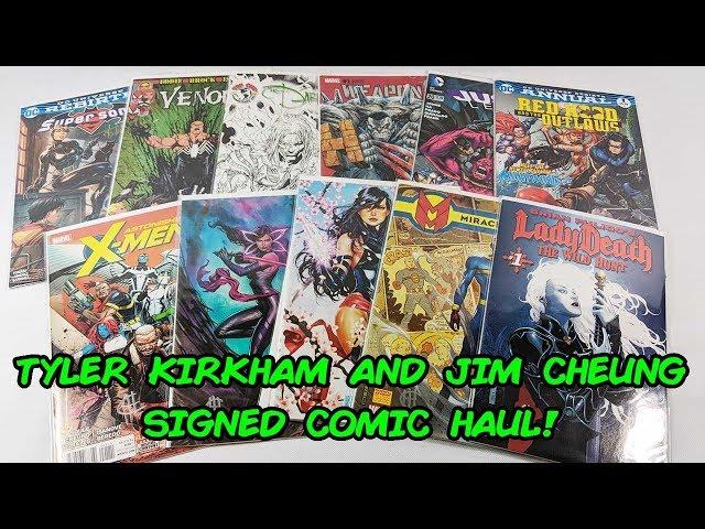 Comic Book Haul from a Tyler Kirkham and Jim Cheung Signing!