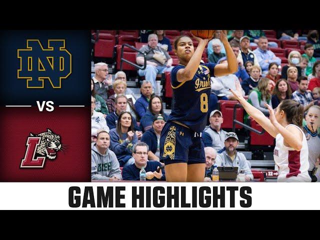 Notre Dame vs. Lafayette Game Highlights | 2024-25 ACC Women's Basketball