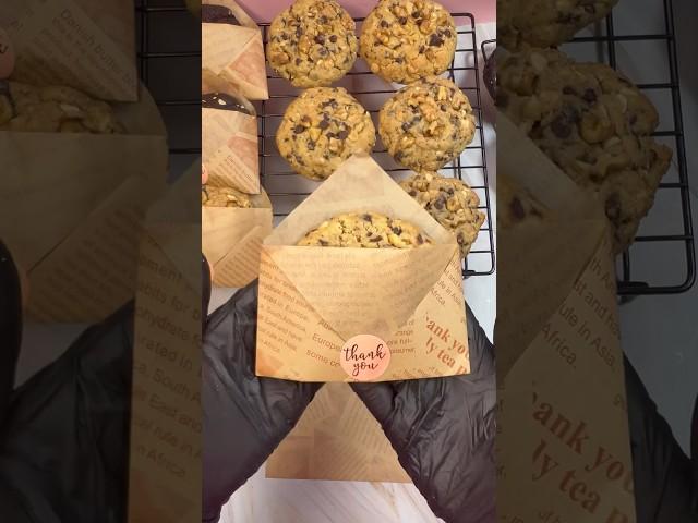 Create cookies packaging with me. #baking #cookies #cookiescake #cookie #cookierun #cookiesrecipe
