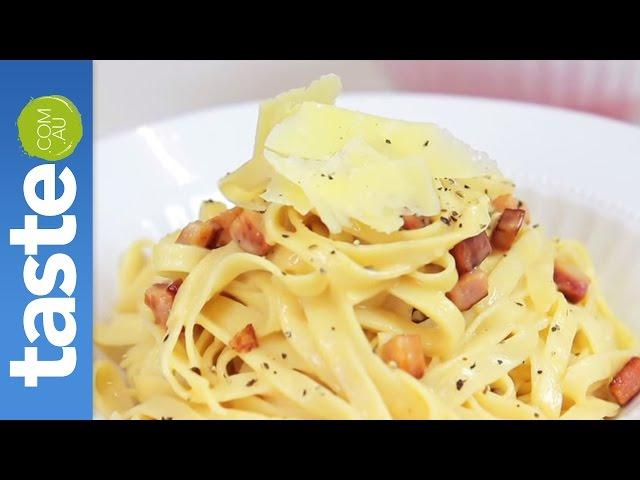 How to make fettuccine carbonara | taste.com.au