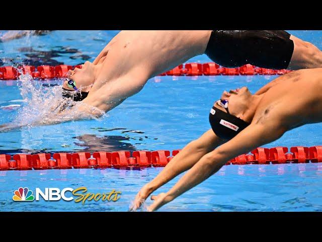 EPIC FINISH: Ryan Murphy and world record holder separated by a touch in 100 back | NBC Sports