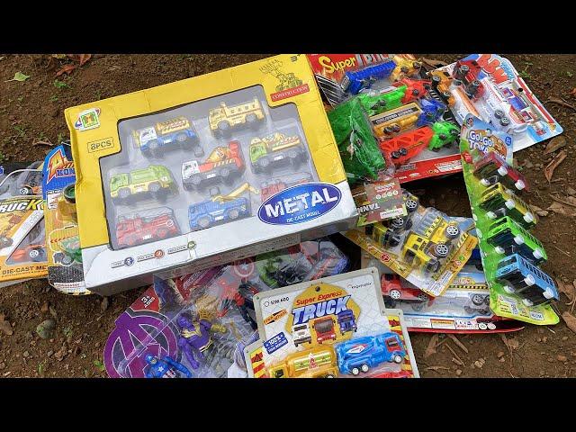 Hunt for New Toys, Construction Trucks, Cranes, Sand Trucks, Tanks, Excavators, Tayo Buses