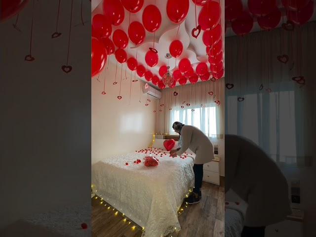 Romantic room decoration for wife| romantic room decoration| romantic decoration for birthday|