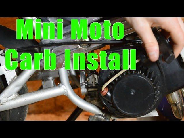 Mini Moto Carburetor Install