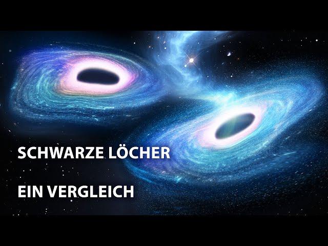 Alle Arten von Schwarzen Löchern: von den kleinsten zu den größten