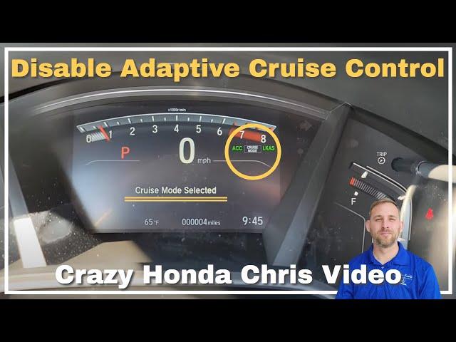 How to Disable the Adaptive Cruise Control