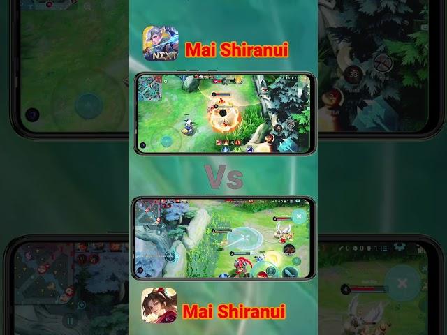 Mlbb Mai Shiranui vs HOK Mai Shiranui Comparison Gameplay