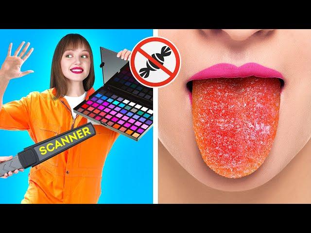 COOL WAYS TO SNEAK CANDIES INTO CLASS || Awesome Food Hacks And Tricks by 123 Go! Live