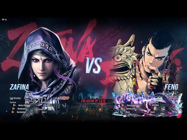 Tekken 8 - Minhler (Zafina) vs Feng & Lili