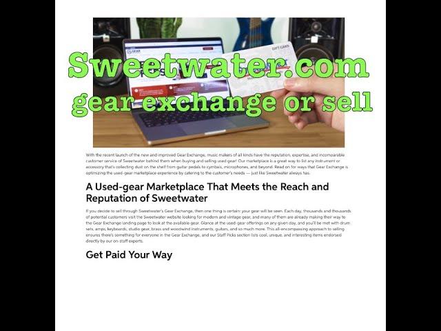 You can now sell your gear on ON SWEETWATER COM