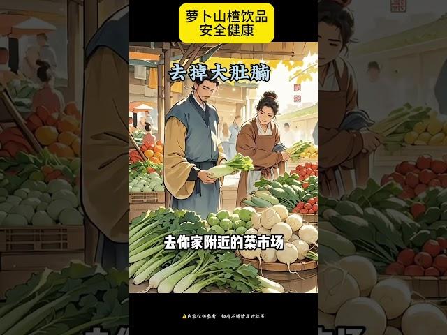 萝卜山楂饮品去除大肚腩#养生 #养生就是养健康 #中医食疗