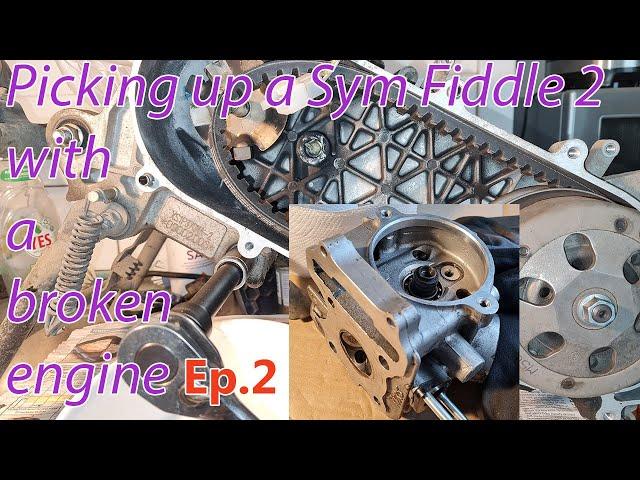 Picking up a Sym Fiddle 2 with a broken engine Ep 2