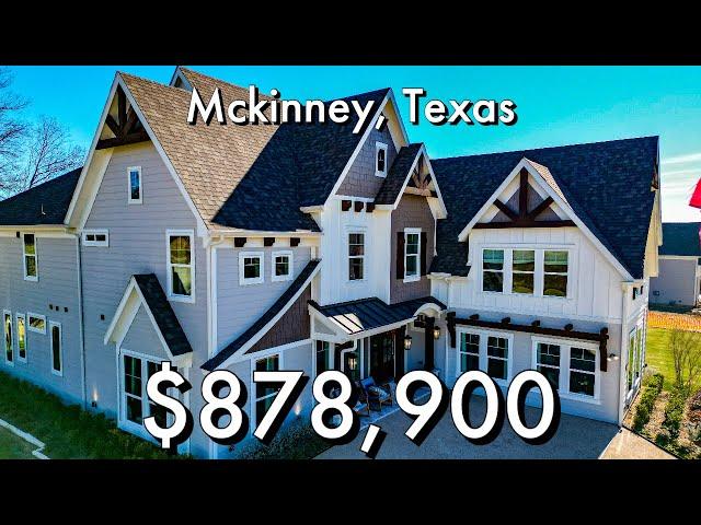 INSIDE NEW LUXURY MODERN FARMHOUSE STARTING AT $878,900 MCKINNEY, TEXAS! UNBELIEVABLE DESIGN!