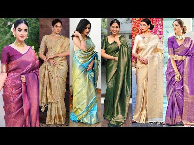 Latest Kanjivaram saree collection//Traditional Kanjivaram saree designs//Kanjivaram bridal sarees