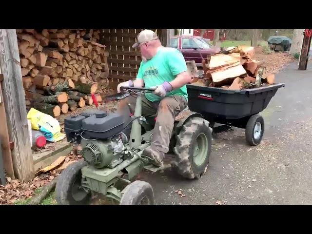 Modified Bolens 600 Hauling Wood