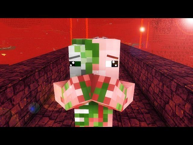 Zombie Pigman Life 1-2 - Minecraft animation