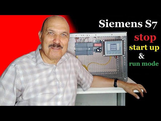 SIEMENS S7 stop start up and run mode - siemens s7 simple input output wiring