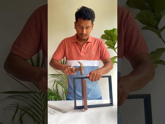 DIY Wooden Wall Decor Frame #diydecor #youtubeshorts #youtubepartner #shorts #diy @diybyjeet