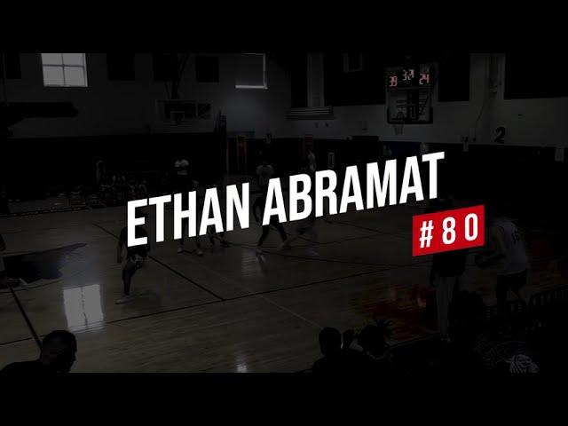 80# Ethan Abramat-7th grader playing 13-19U Basketball camp scrimmage