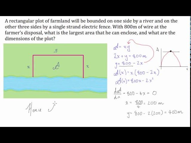 Applications of Calculus - Maximizing Area