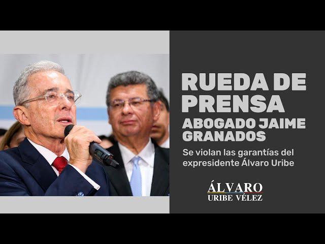 Se violan las garantías. Rueda de prensa abogado Jaime Granados