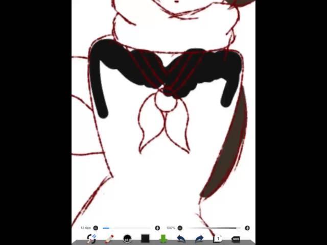 「Red is the color of a hero」(Ayano speedpaint)