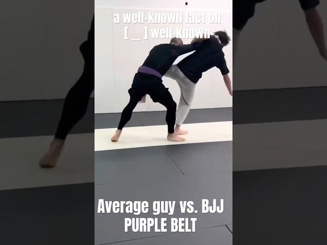 Could The Average Person Survive 30 Seconds Against a BJJ Purple Belt? #bjj #bjjreels #jiujitsu